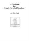 14 Easy Duets For French Horn And Trombone